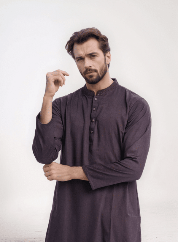 Dark Maroon Panjabi