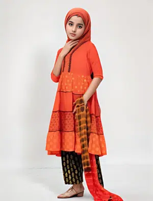 Fiery Elegance Shalwar Kameez