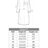 Men's Thobe Size Chart