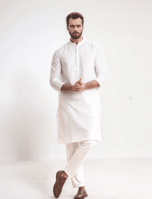 White Cotton Panjabi